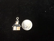 Haunted House Halloween enamel Bangle Pendant charm or Necklace Charm K29