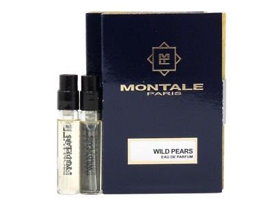 MONTALE PARIS WILD PEARS EDP 2.0ml .06oz x 2 COLOGNE PERFUME SPRAY SAMPLES