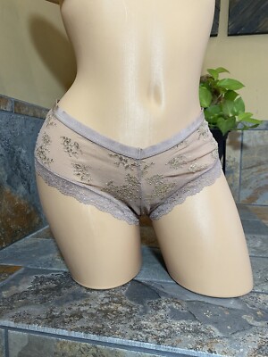 NEW Victoria s Secret Very Sexy Cheeky Panties Large Rose Gold NWT