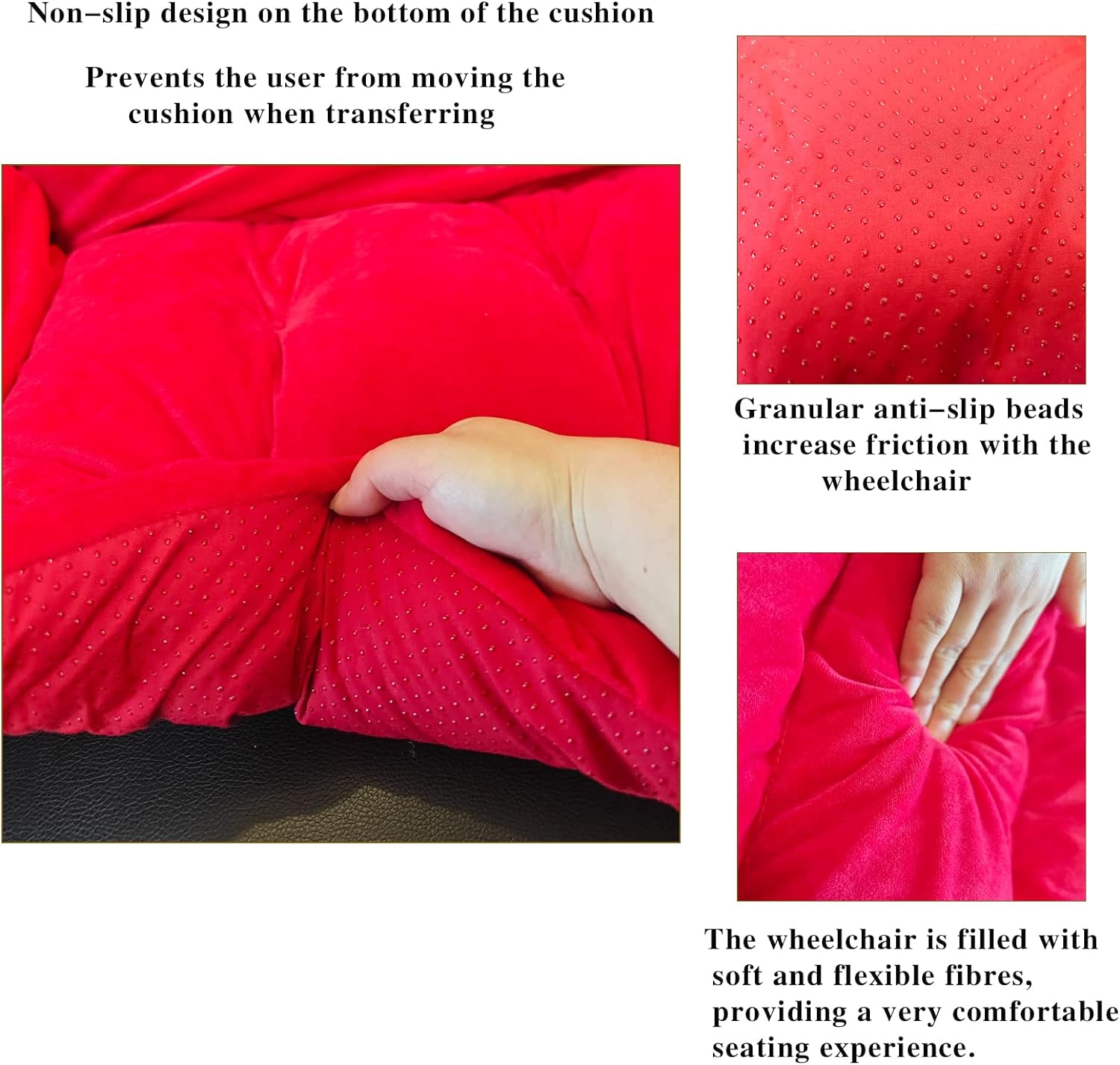 Wheelchair Seat Cushion, Comfort Wheelchair Cushion and Pad, Recliner