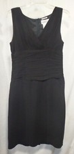 NEW Adrianna Papell Silk Dress Black Lined US SZ 10 Sleeveless Elegant 59782