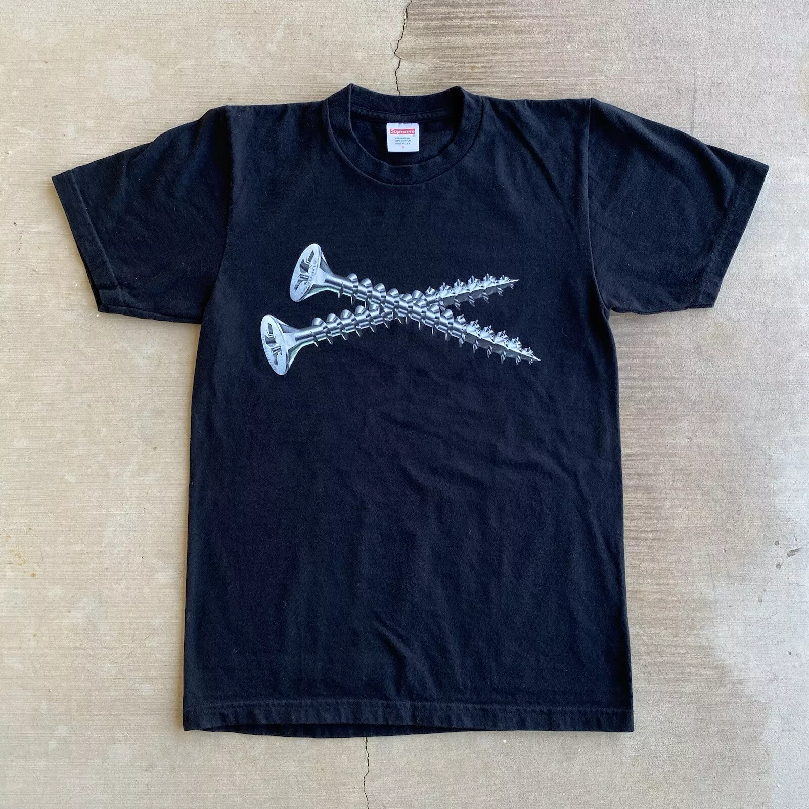 T shirt noir Supreme Screw 2016
