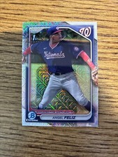 2024 Bowman Chrome Mega Box Angel Feliz Mojo Refractor Card 