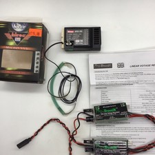 Used Hi-Tec Micro 555 35mhz FM receiver & Hi-Tec D/C crystal - glider/plane etc