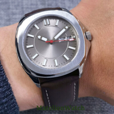 Bliger 40mm NH36A Automatic Mens Watch Square Sapphire Glass Date Week Luminous