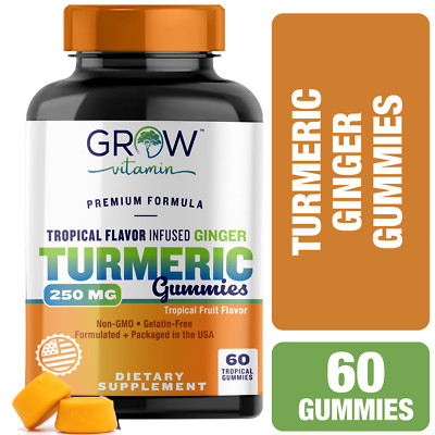 CurcuWell - Curcumin and Ginger Support Healthy Joints, Inflammation, GUMMIES 60