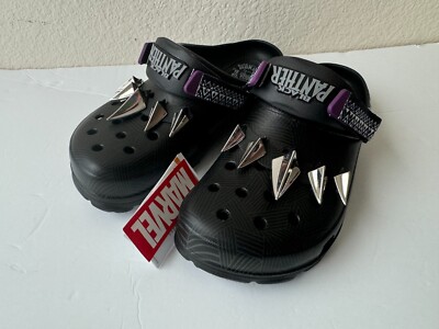 Crocs x Marvel Black Panther Wakanda Forever all - Terrain Chrome (Men US 11)