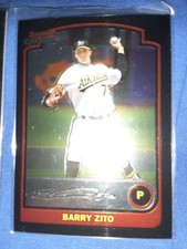 2003 Bowman Chrome  #96 Barry Zito Oakland Athletics