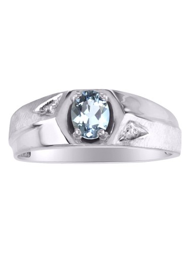 IMPRESSIVE 5 CT AQUAMARINE 925 STERLING SILVER RING SIZE 5-10