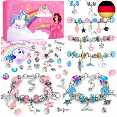 INOMO Einhorn Geschenke für Mädchen, Schmuck Basteln Mädchen Bastelset Kinder ab