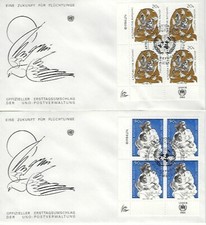 NATIONS UNIES - New York Yvert n° 414/415 FDC - Bloc de 4