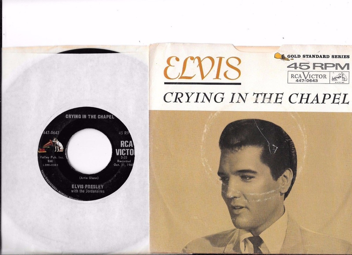 ELVIS PRESLEY * 45 * Crying In Chapel * early 1960s VG w