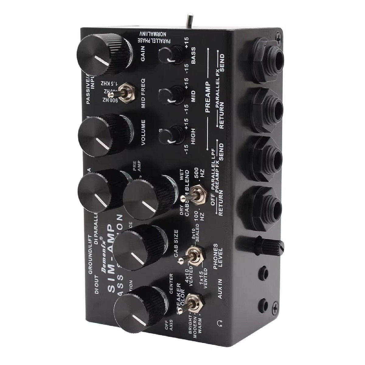 ベース Demonfx SIM-AMP BASS STATION Demonfx SIM-AMP Simplifier Bass Station Preamp Simulator