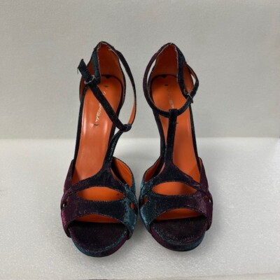 Via Spiga Size 10M Promise Black Glitter Heel Women Shoes