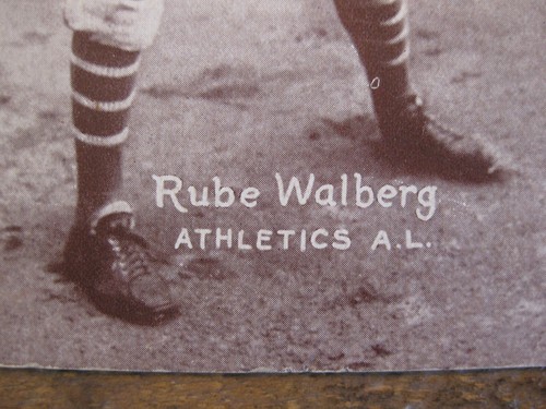 1926-1929 Baseball Exhibits Post Card Back Philadelphia Athletics - Rube Walberg - Picture 4 of 5