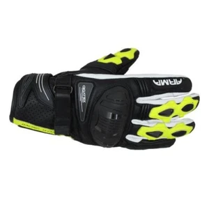 Armr Shiro S880 Motorcycle Gloves Mens Black Flo Yellow White