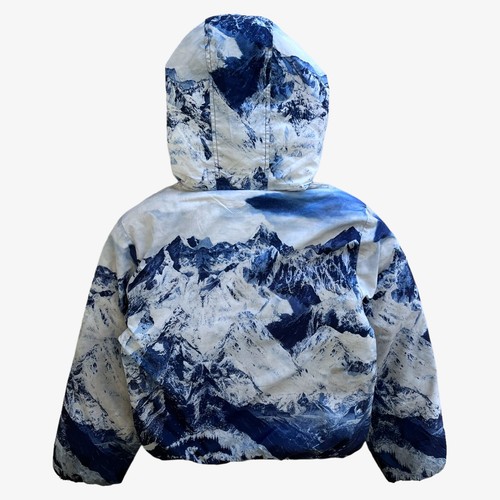 Vintage Y2K Women's Timberland Ice Mountain Print Puffer Jacket Retro Ski Hiking - Picture 3 of 11