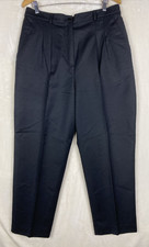 Vintage Nygard Colle Pants Womens 16 100 New Pure Wool Elastic Waist Pockets USA