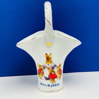 Peter Rabbit Vases Peter Rabbit Flower trellis vase Beswick Beatrix Potter Warne basket ...