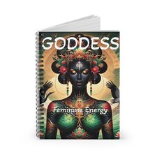 Spiral Notebook - Goddess Feminine Energy, Ruled Line Journal, Women's