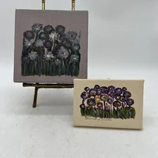 Small Impressionist Style Floral Modern Art Acrylic Paintings on Canvas