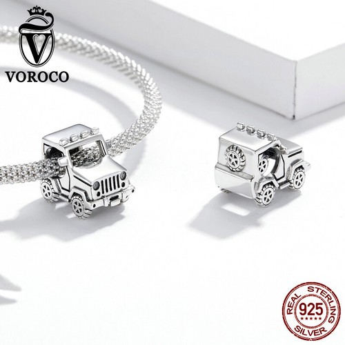 Ciondolo Ciondolo Moda Argento Sterling 925 Zirconia Perline Fai da Te Bracciale Ciondolo Voroco - Foto 139 di 205