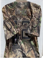 Nike Indianapolis Colts NFL 🏈 Andrew Luck Camo ON FIELD Jersey L NWT