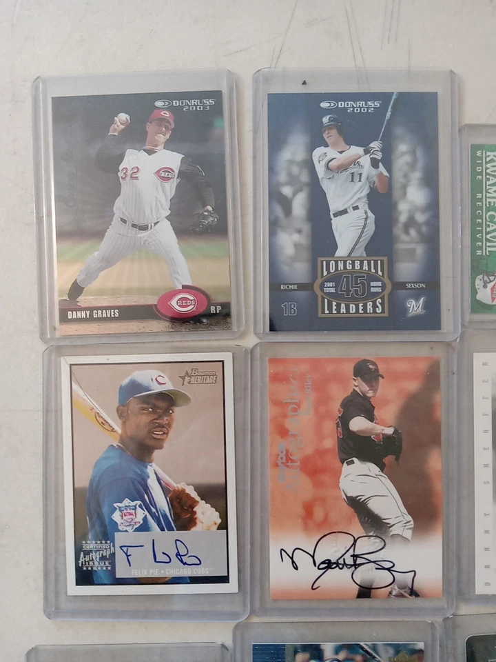 Signed Limited Edition Jersey Patch Baseball Cards Topps Donruss #'d AUTO Fleer - Image 2 of 4