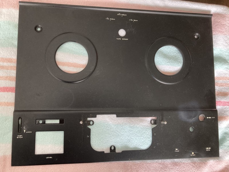 Sony TC-255 Others Reel to Reel Parts Wood Box Cabinet, Front Panel & Face Plate