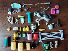 Lot Of Vintage 90s Kenner Littlest Pet Shop Pinto Pony Kitten Accessories