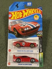 2025 Hot Wheels Ferrari 2 Pack In RED. Good Cards - F40 - GTB4