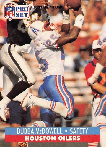 Bubba McDowell 1991 Pro Set 521 Houston Oilers Football Card - Picture 1 of 2