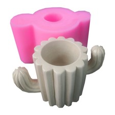 Cactus Succulent Flower Pot Silicone Mold Resin Epoxy Craft Polymer Clay Craft
