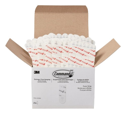 Command Poster Strips Damage-Free Wall Adhesive