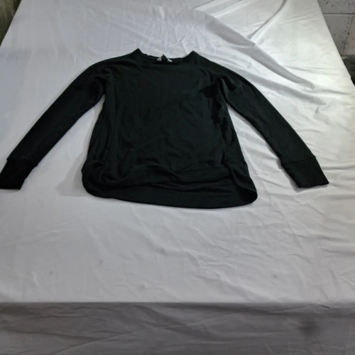Danskin Women's Long Sleeve Crewneck Sweatshirt XS Black Medium Knit