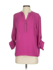 Collective Concepts Women Purple 3/4 Sleeve Blouse S