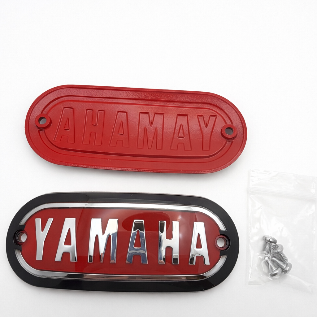 1968 Yamaha Enduro DT1 1970 XS1 Gas Fuel Tank Badges Emblems Set