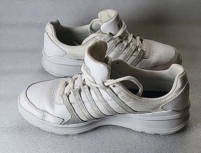 K SWISS Vista Trainer T Womens Size 7.5 White Gum Sneakers Lace Up