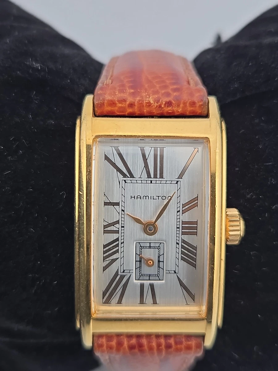 Hamilton Gold Plated Case Rectangle Wristwatches | eBay display picture 3
