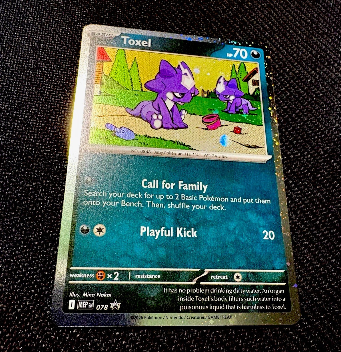 Pokemon TCG Toxel Promo Holo 078 -2026 EN Basic 70HP