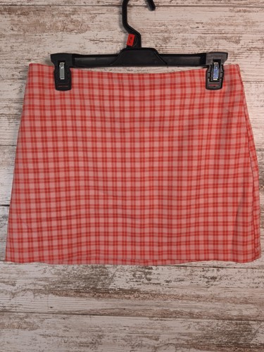 Urban Outfitters Mini Skirt Womens Medium Pink Plaid A-Line Dark Academia Preppy