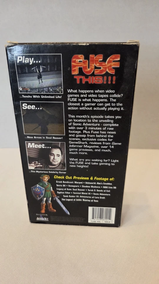 Fuse VHS Magazine #1 Sonic Adventure Legend Zelda Game Preview 1998 Tested ✔️ EX - Image 3 of 4