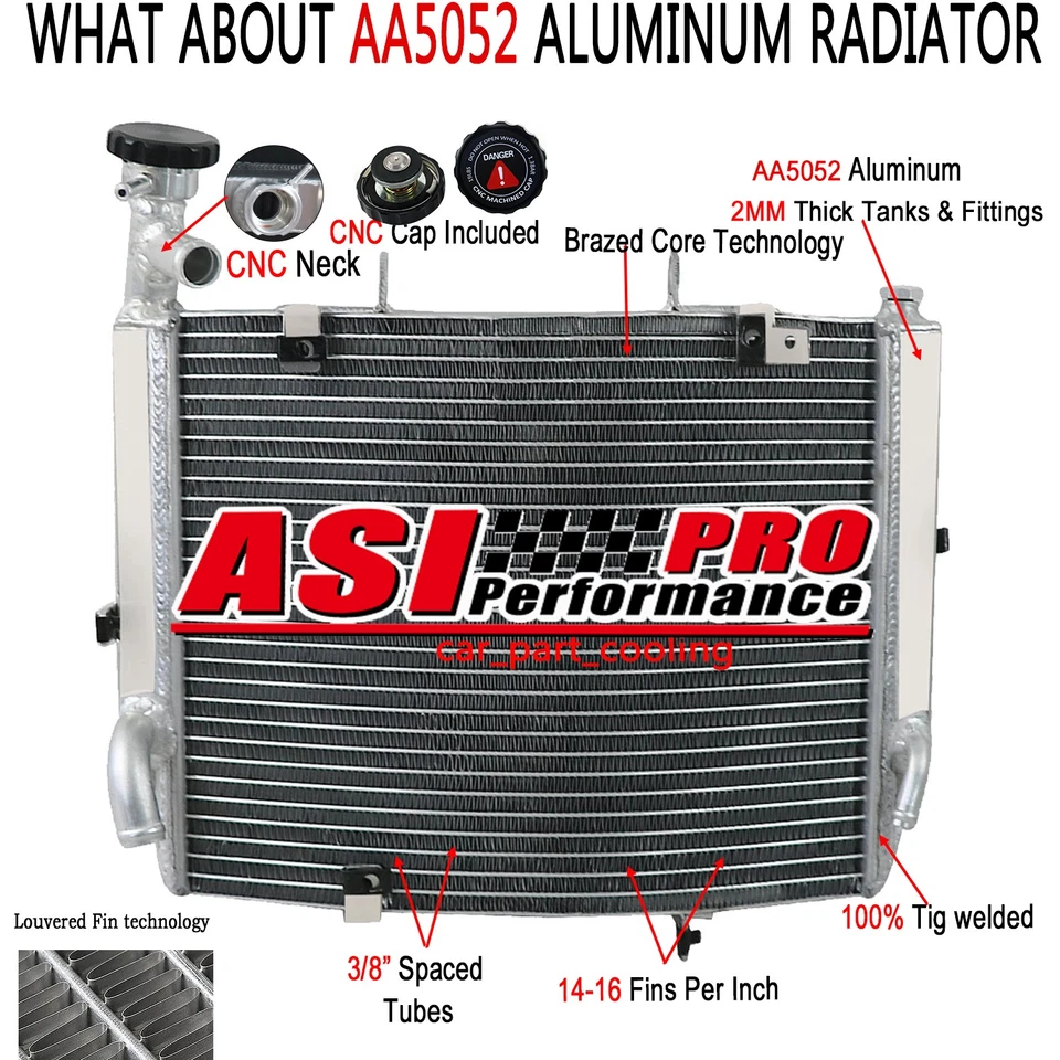 Aluminum Motorcycle Radiator Fit 2006-2012 08 09 10 11 Triumph Daytona 675 R SE - Imagem 2 de 4