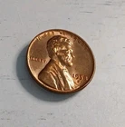 1958-D BU **Off Center Error**  Red Lincoln Wheat Cent ~ Free Shipping! #2