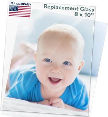 MIFFLIN-USA - Picture Frame Glass Replacement Sheets - 8x10, Crystal Clear 