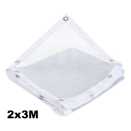 450gsm Clear 100% Tarpaulin Heavy Duty PVC Waterproof Glass Pet Cover Tarp Sheet - Picture 8 of 12