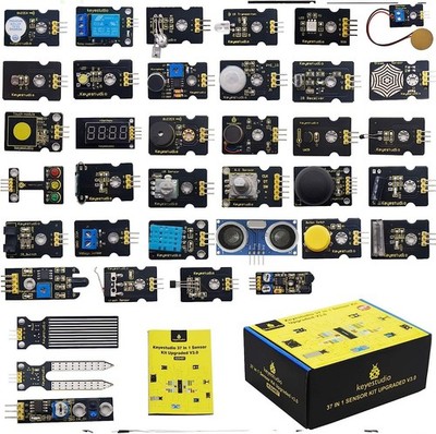 KEYESTUDIO 37 in 1 Sensor Kit 37 Sensors Modules Starter for Arduino...