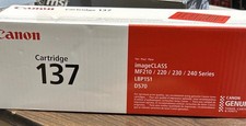 Canon Genuine 137 Black Laser Toner Cartridge for MF210 MF220 MF230 MF240 LBP151
