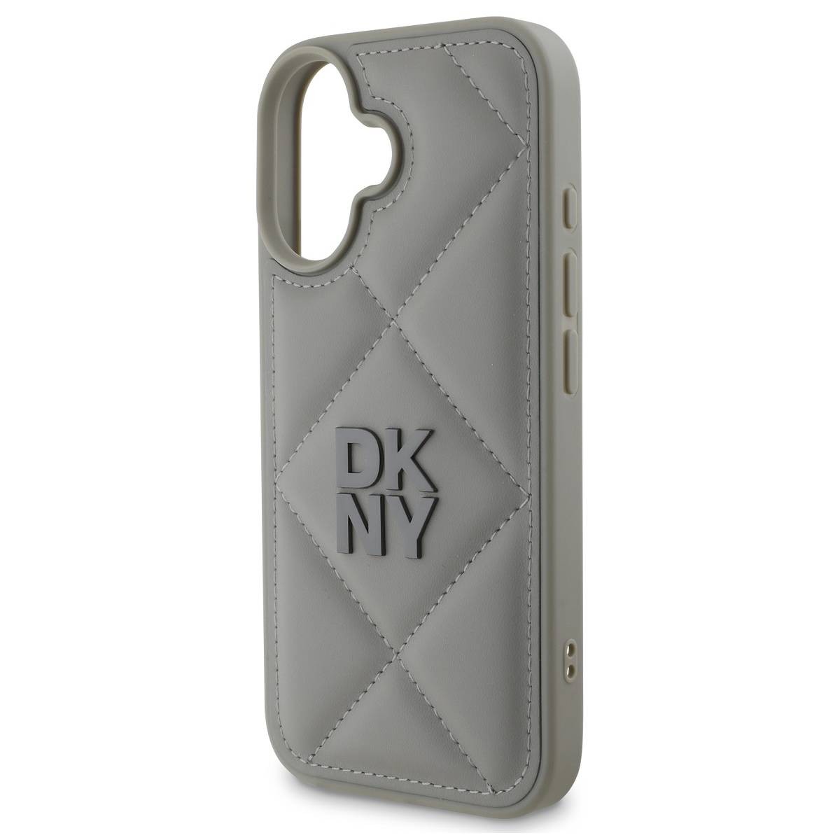 Coque iPhone 16 Plus DKNY grise housse protection matelassée - 2
