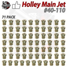 Holley Carburetor Gas Main Jets Kit Holley Size 40-110 71 Pack